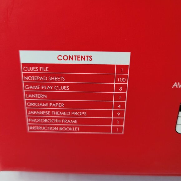 Escape Room At Home Game Talking Tables Kyoto Movie Studio Brand New - Picture 5 of 6